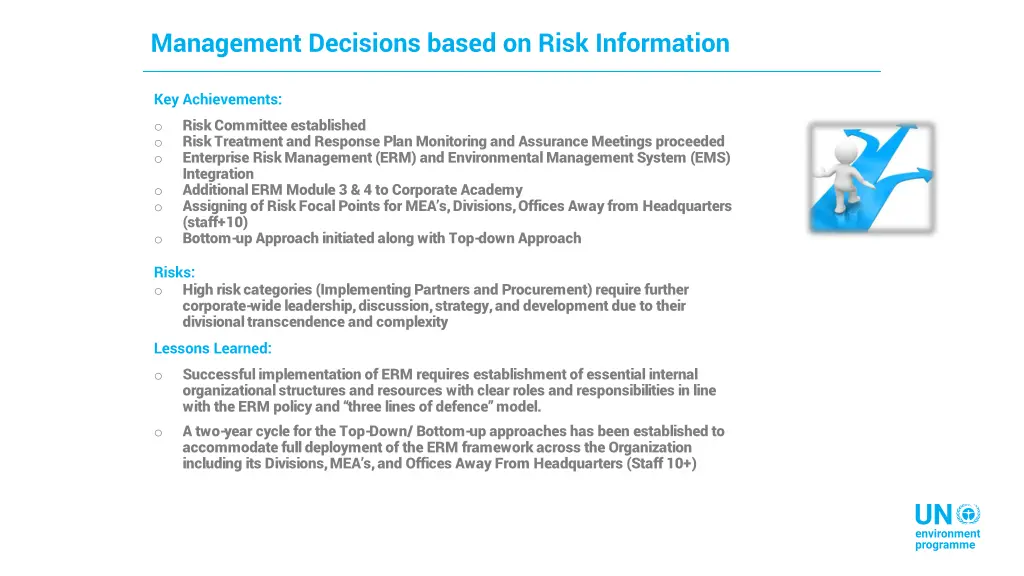 management decisions based on risk information