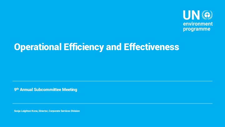 operational efficiency and effectiveness