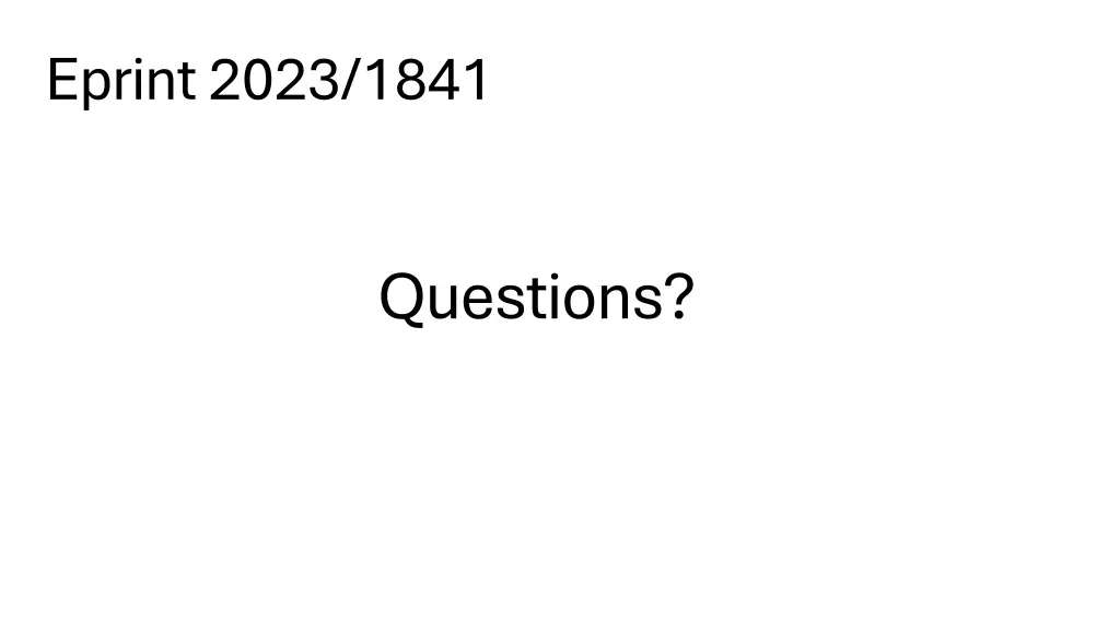 eprint 2023 1841