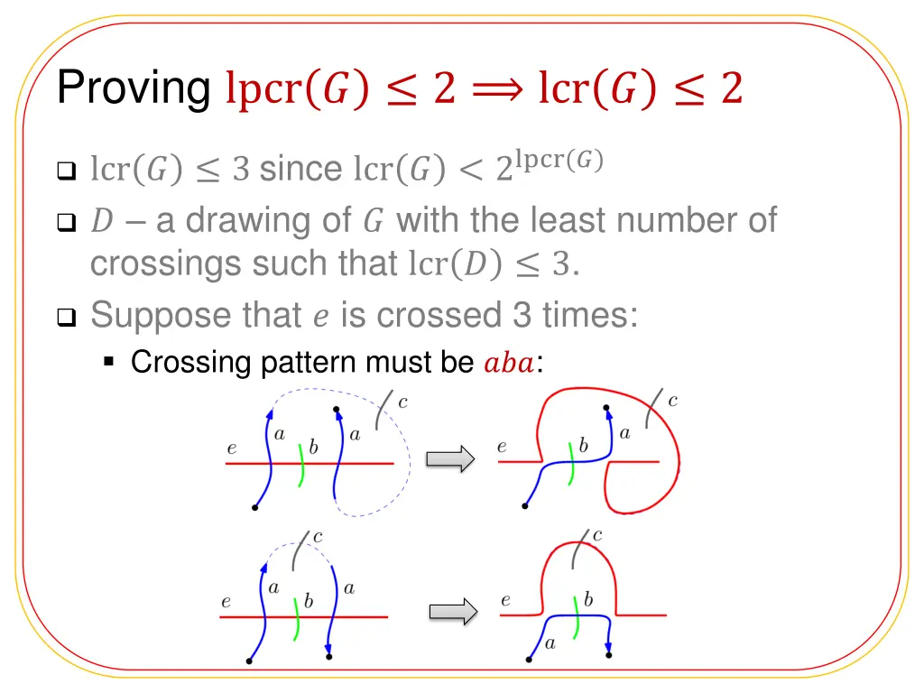 proving lpcr 2 lcr 2 1