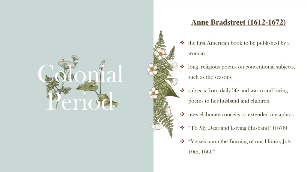 anne bradstreet 1612 1672