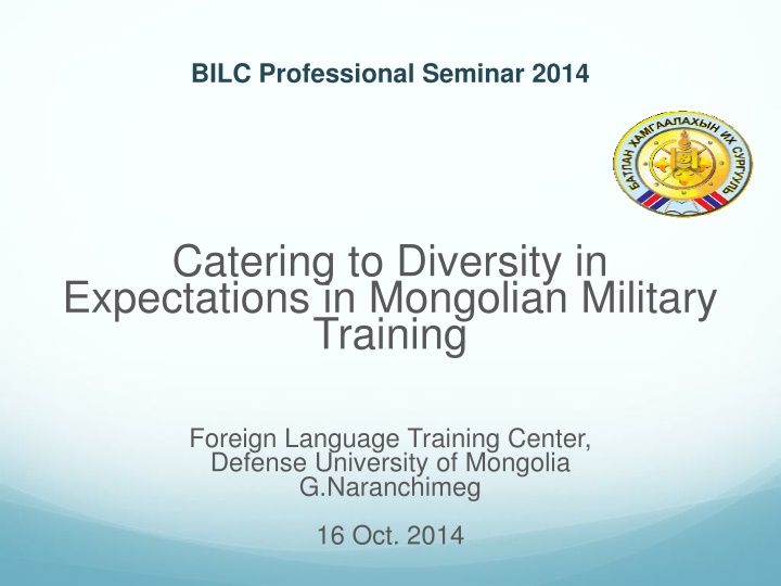 bilc professional seminar 2014