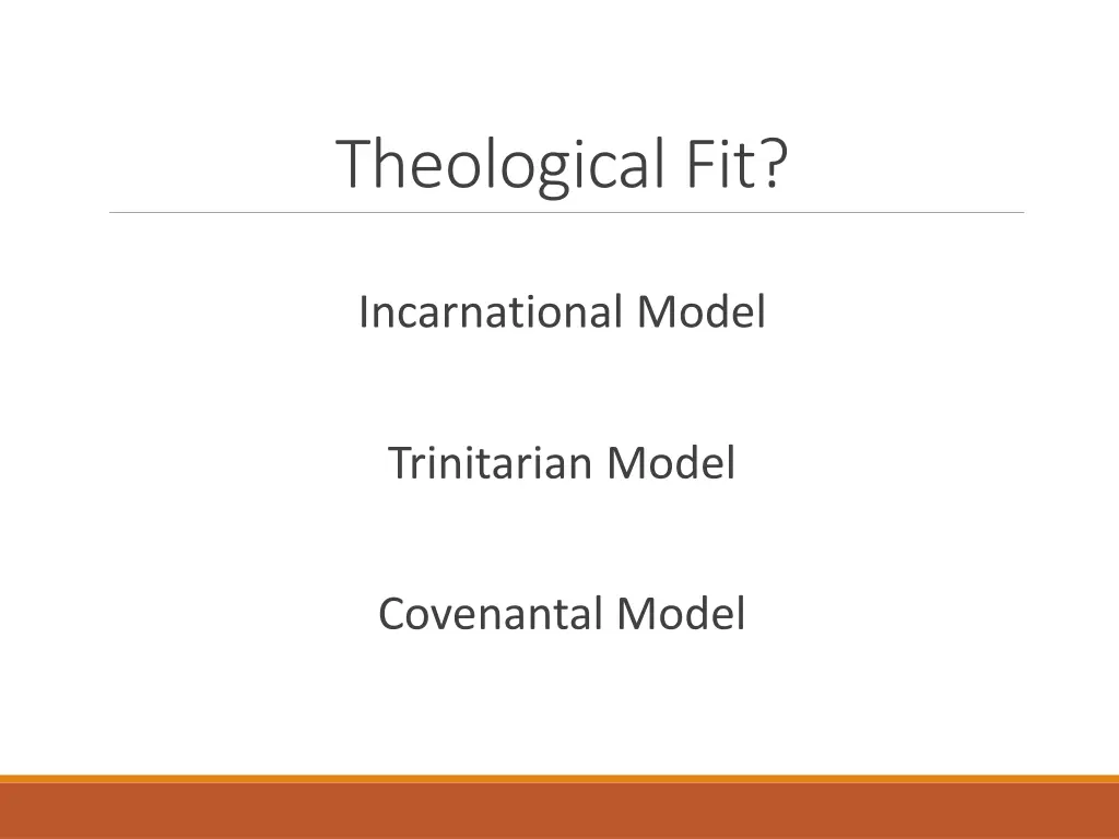 theological fit