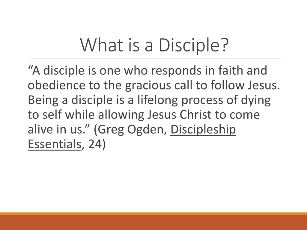 what is a disciple