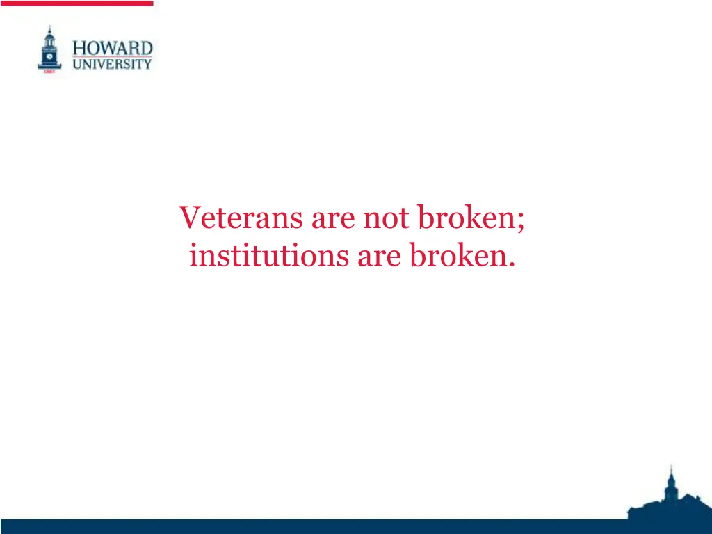veterans are not broken institutions are broken