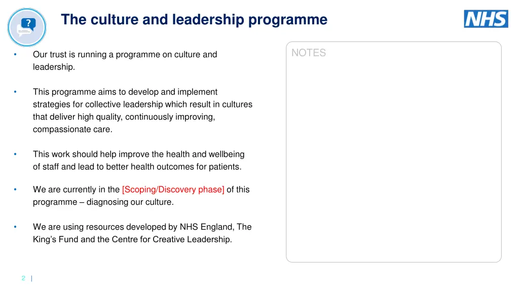 the culture and leadership programme 1