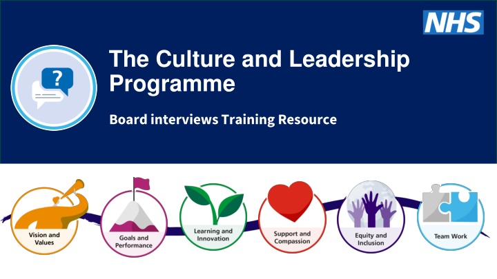 the culture and leadership programme