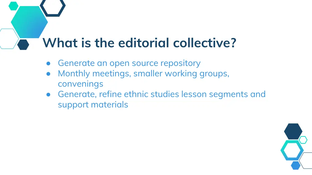 what is the editorial collective 1