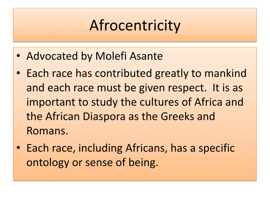 afrocentricity