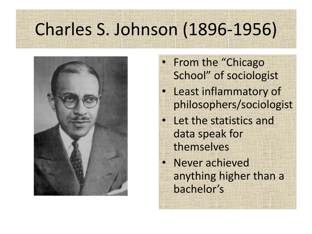 charles s johnson 1896 1956