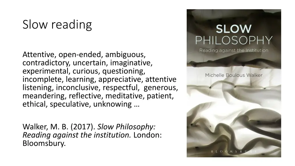 slow reading