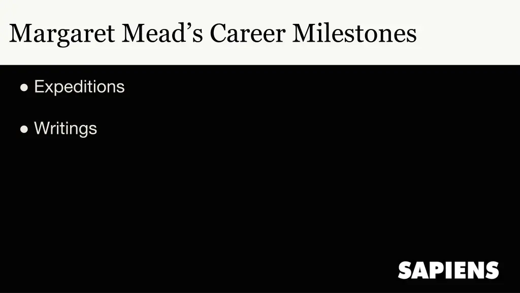 margaret mead s career milestones