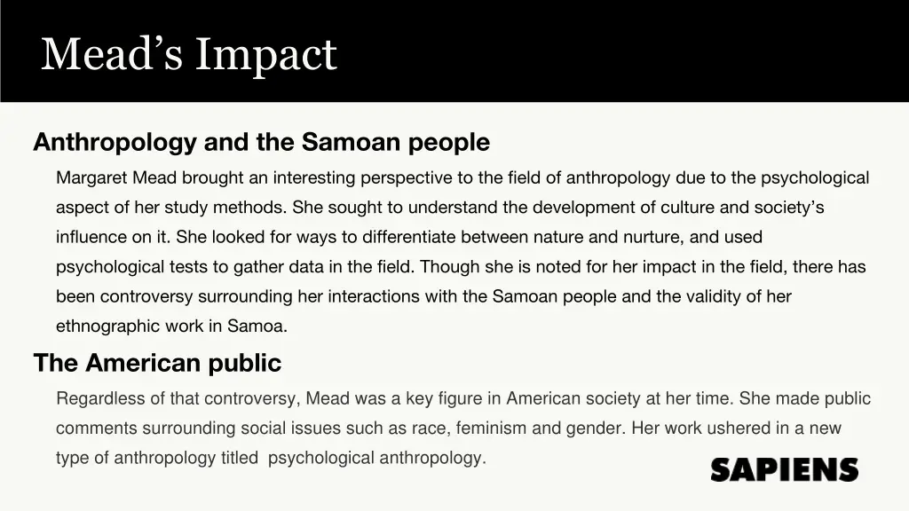 mead s impact