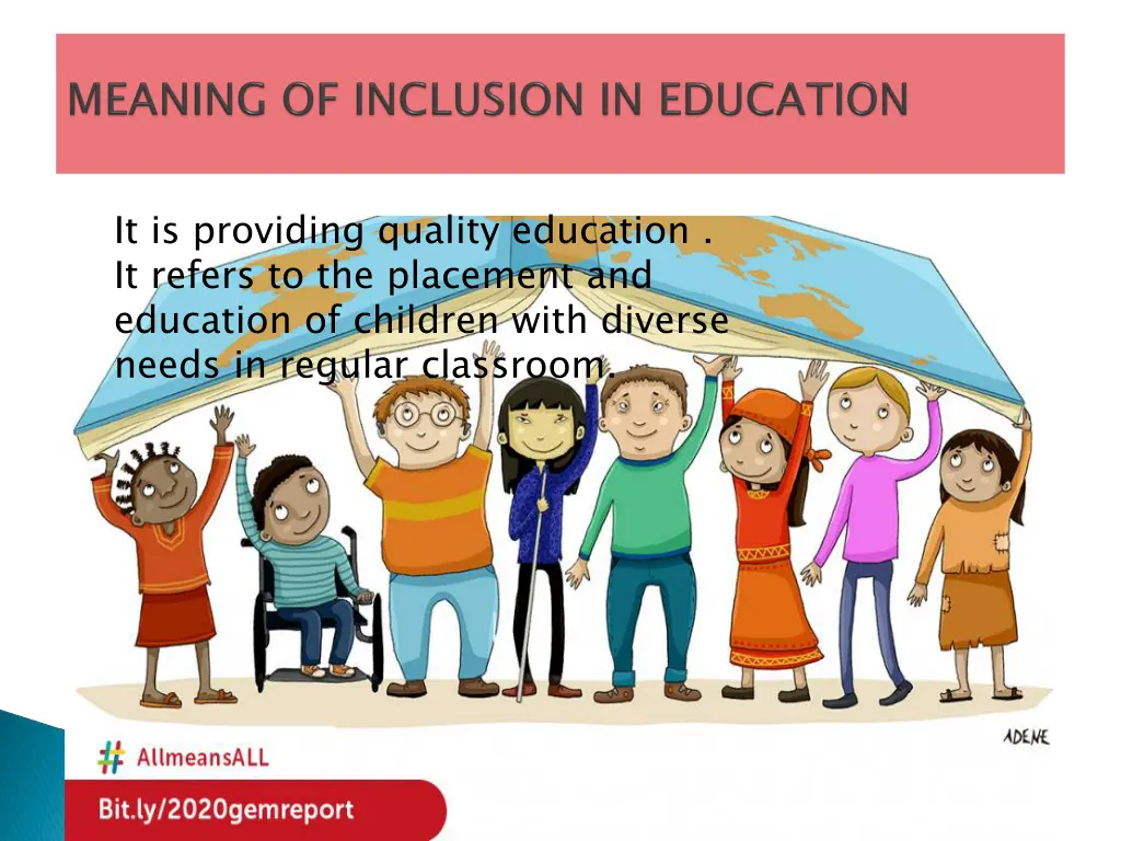 it is providing quality education it refers