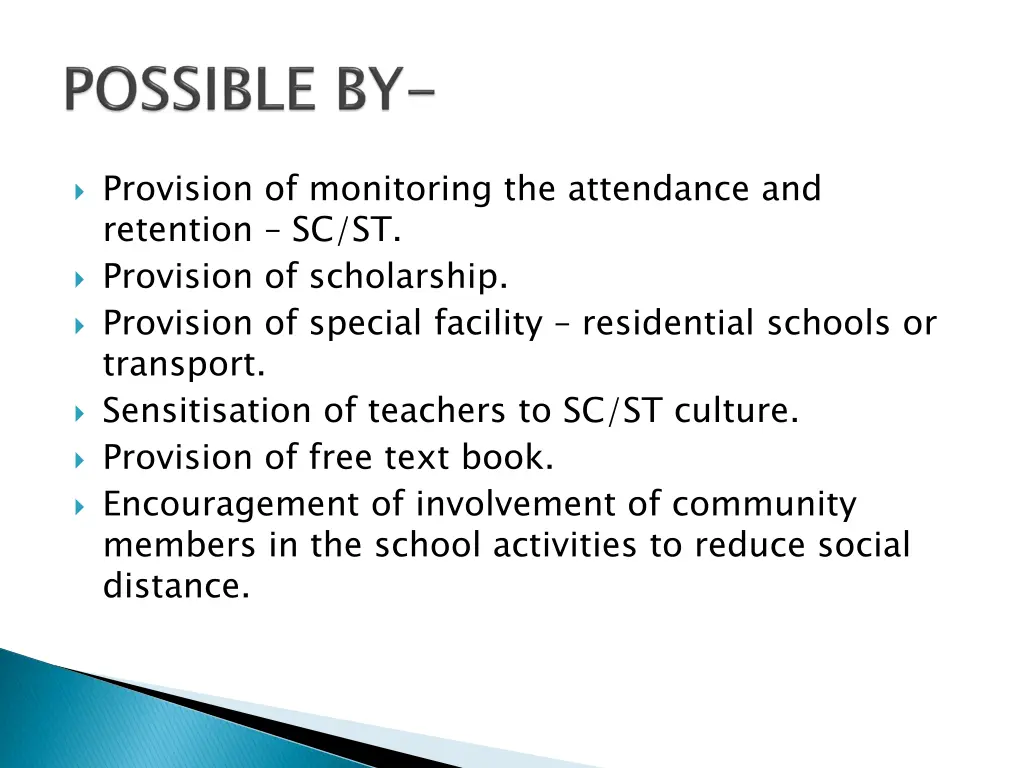 provision of monitoring the attendance