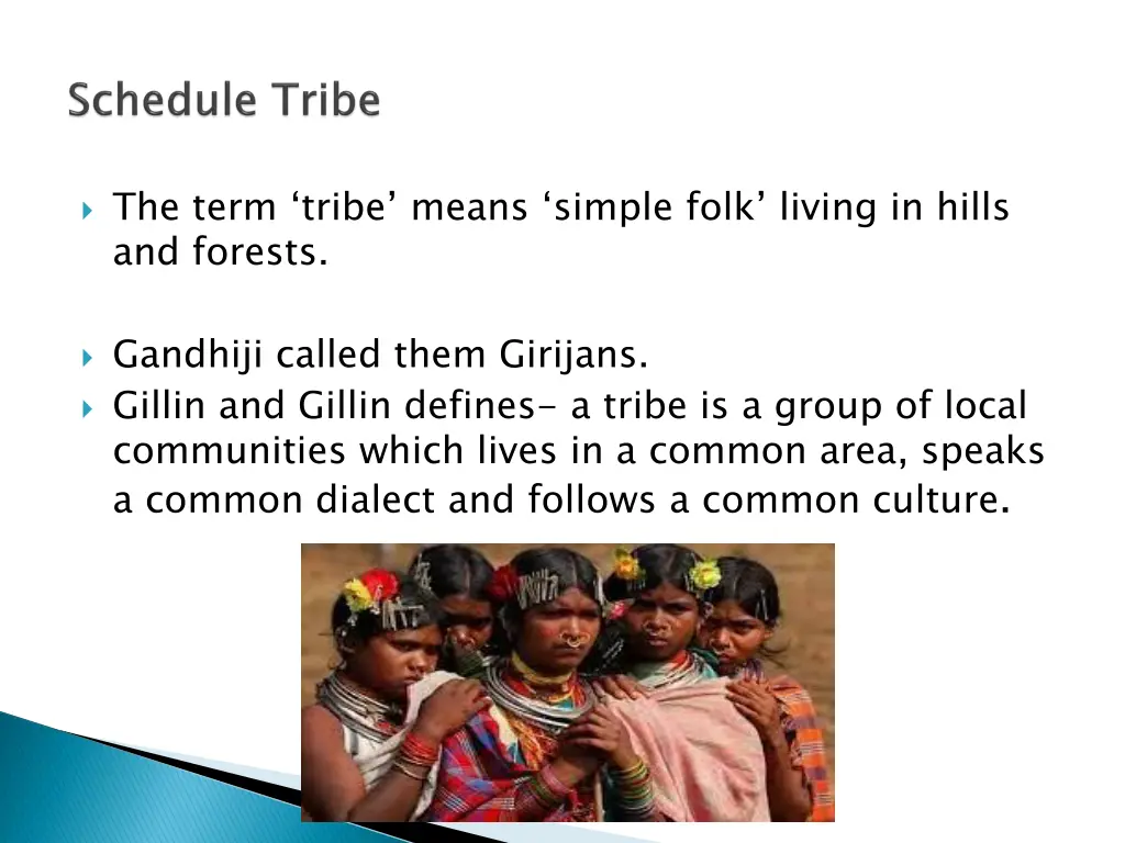 the term tribe means simple folk living in hills