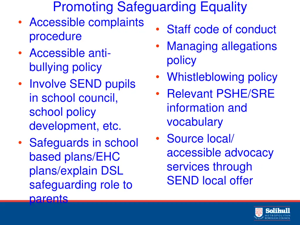 promoting safeguarding equality accessible