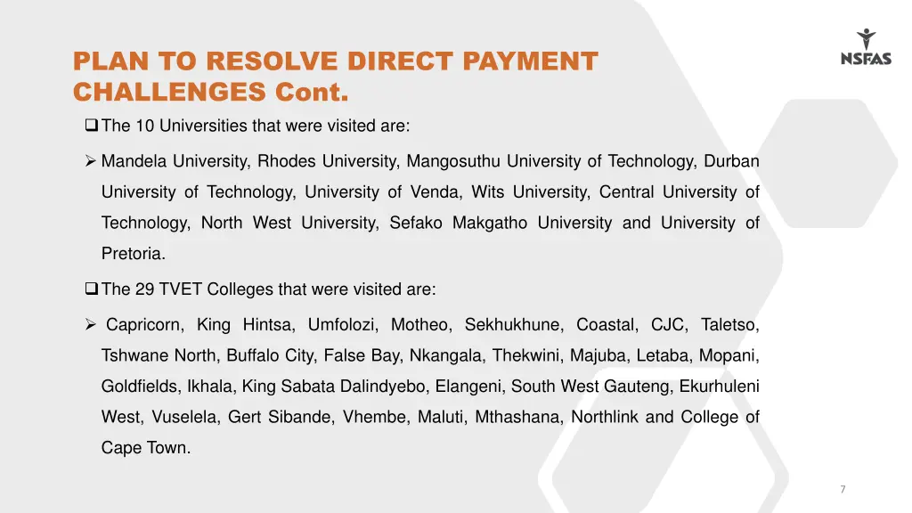 plan to resolve direct payment challenges cont 2