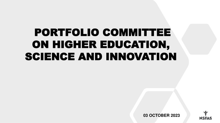 portfolio committee portfolio committee on higher