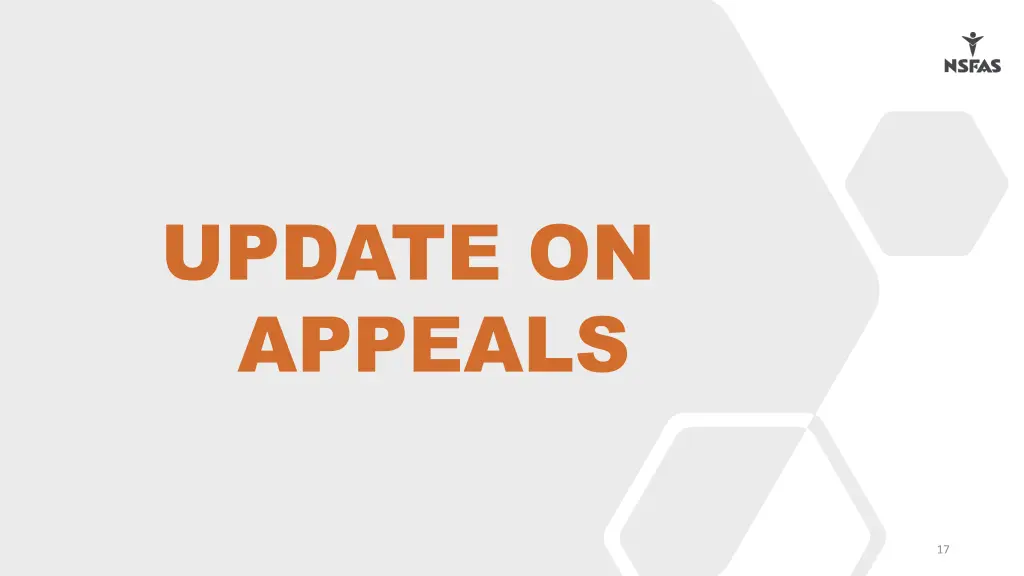 update on appeals