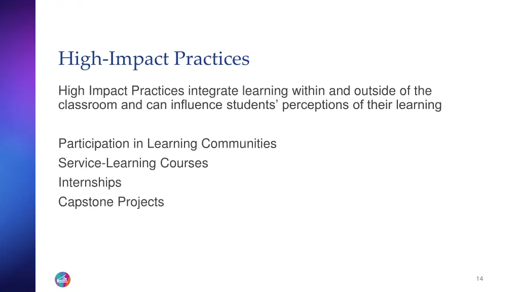 high impact practices