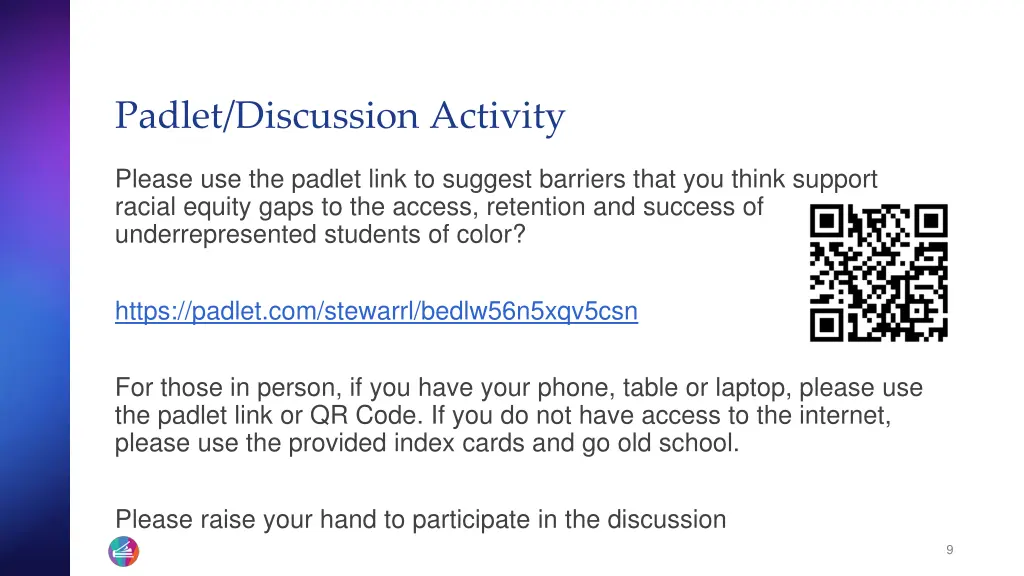 padlet discussion activity