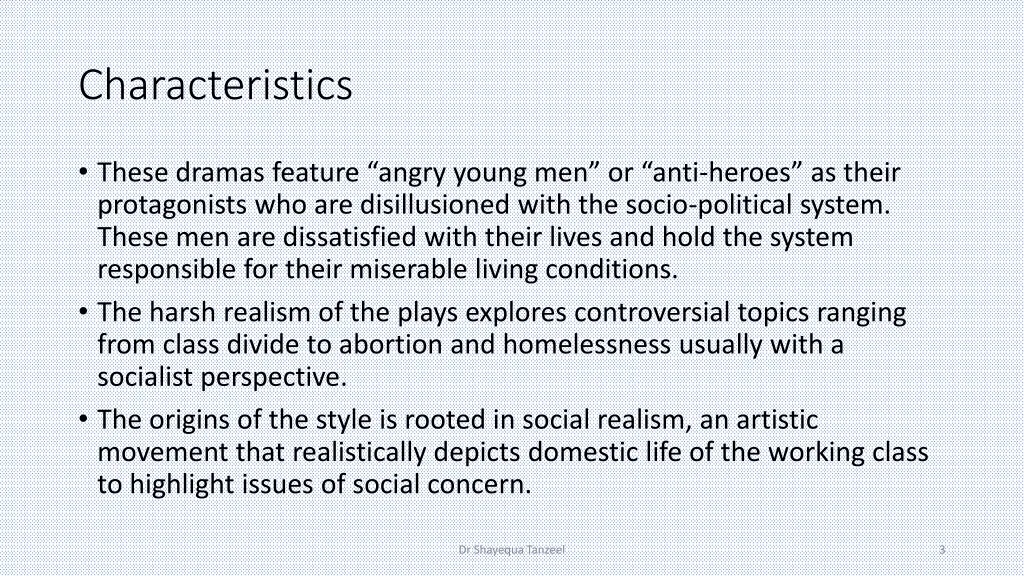 characteristics