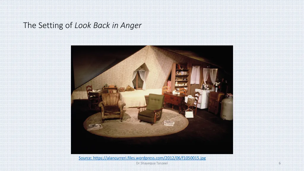 the setting of look back in anger