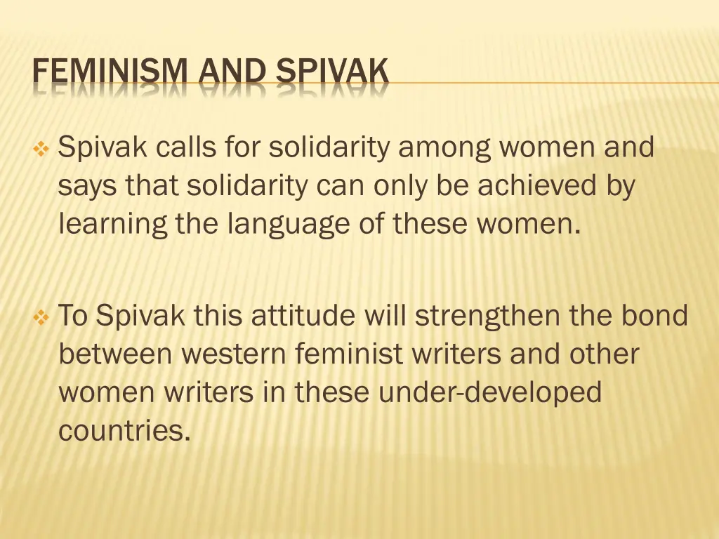 feminism and spivak 1