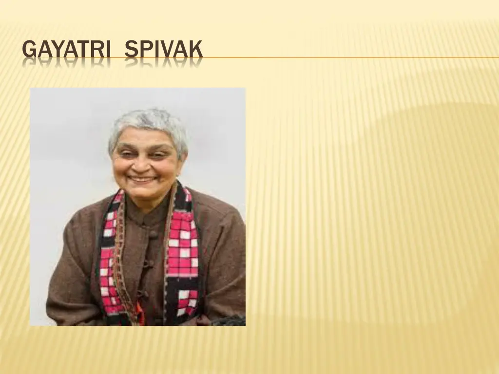 gayatri spivak