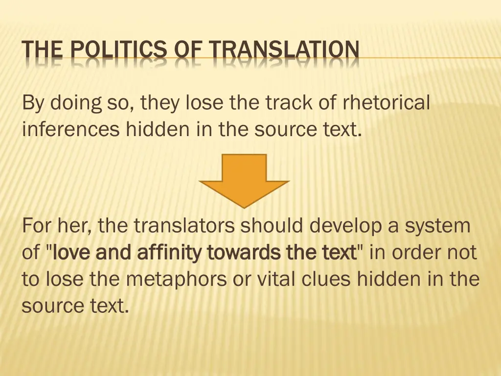 the politics of translation 2