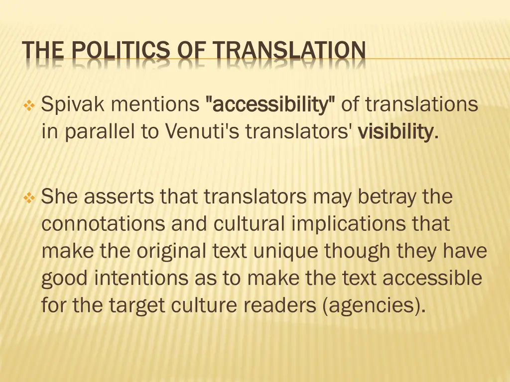 the politics of translation 6