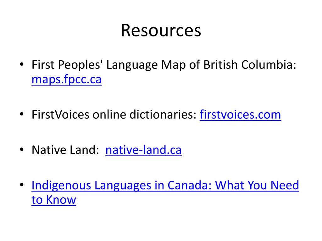 resources