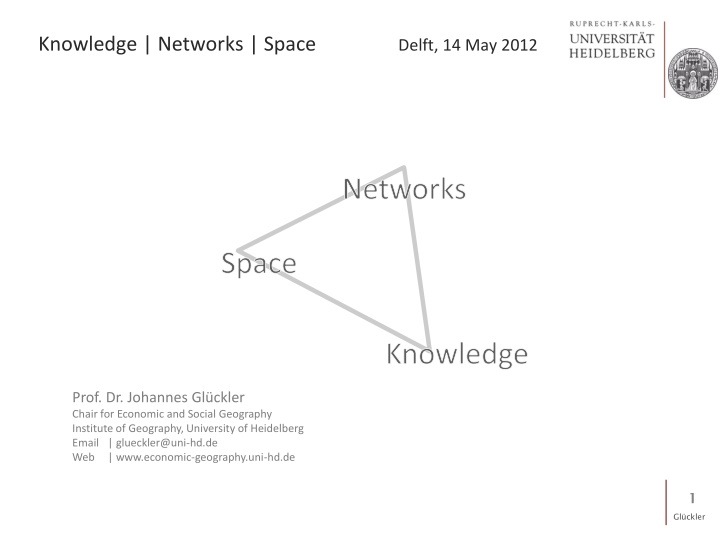 knowledge networks space