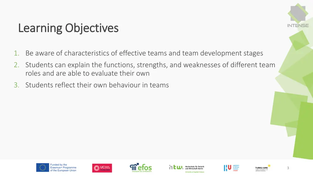 learning objectives learning objectives