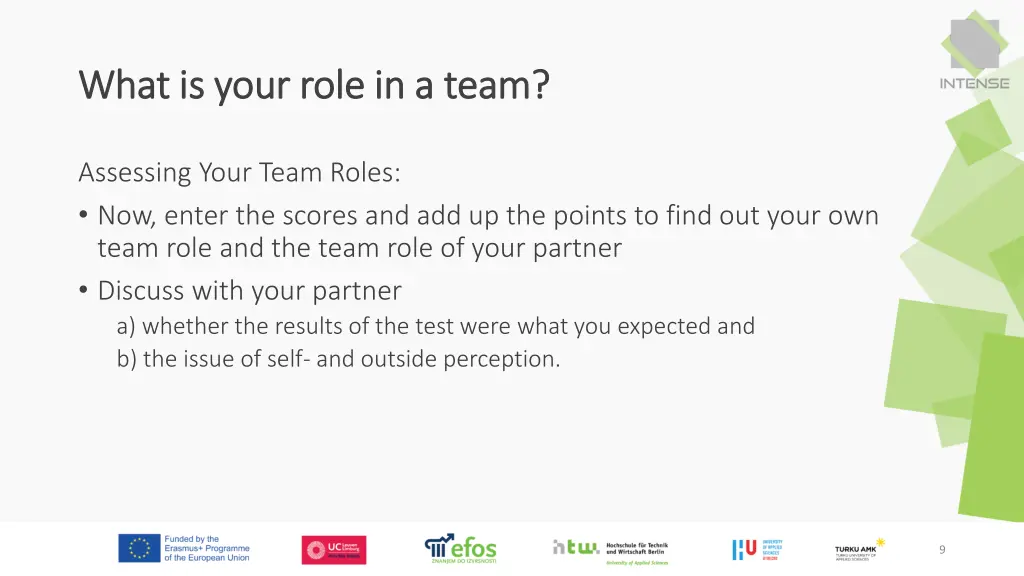 what is your role in a team what is your role