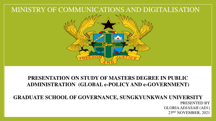 ministry of communications and digitalisation