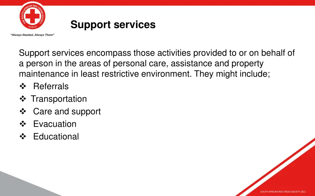 support services