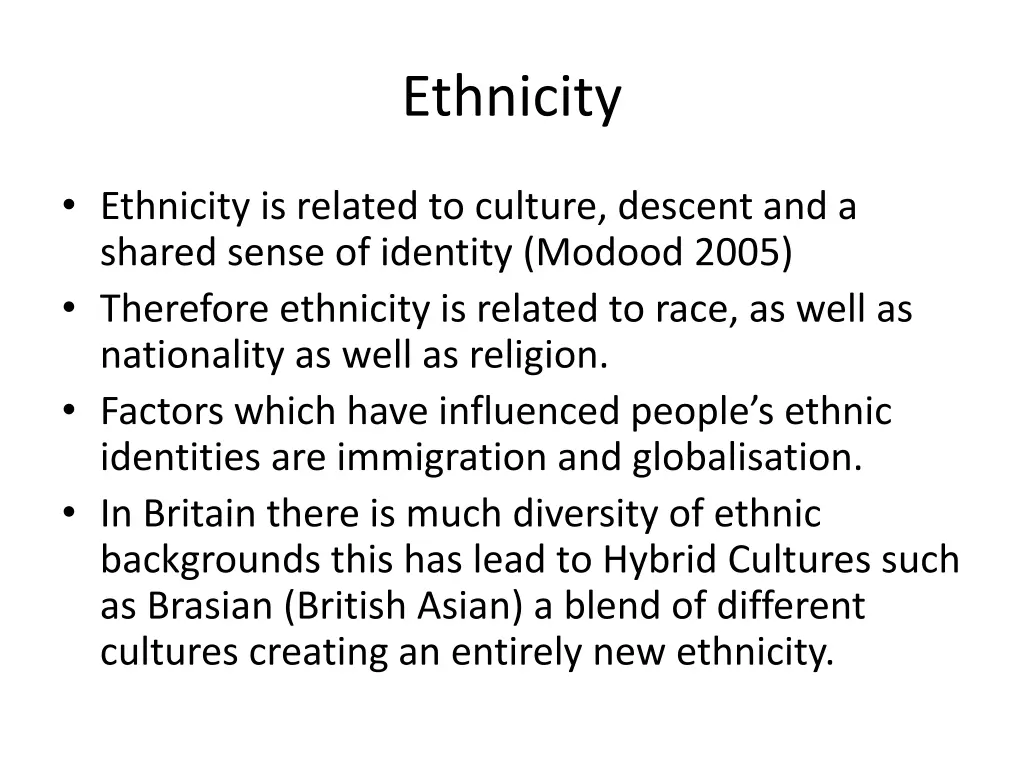 ethnicity