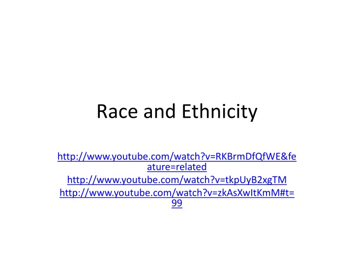race and ethnicity