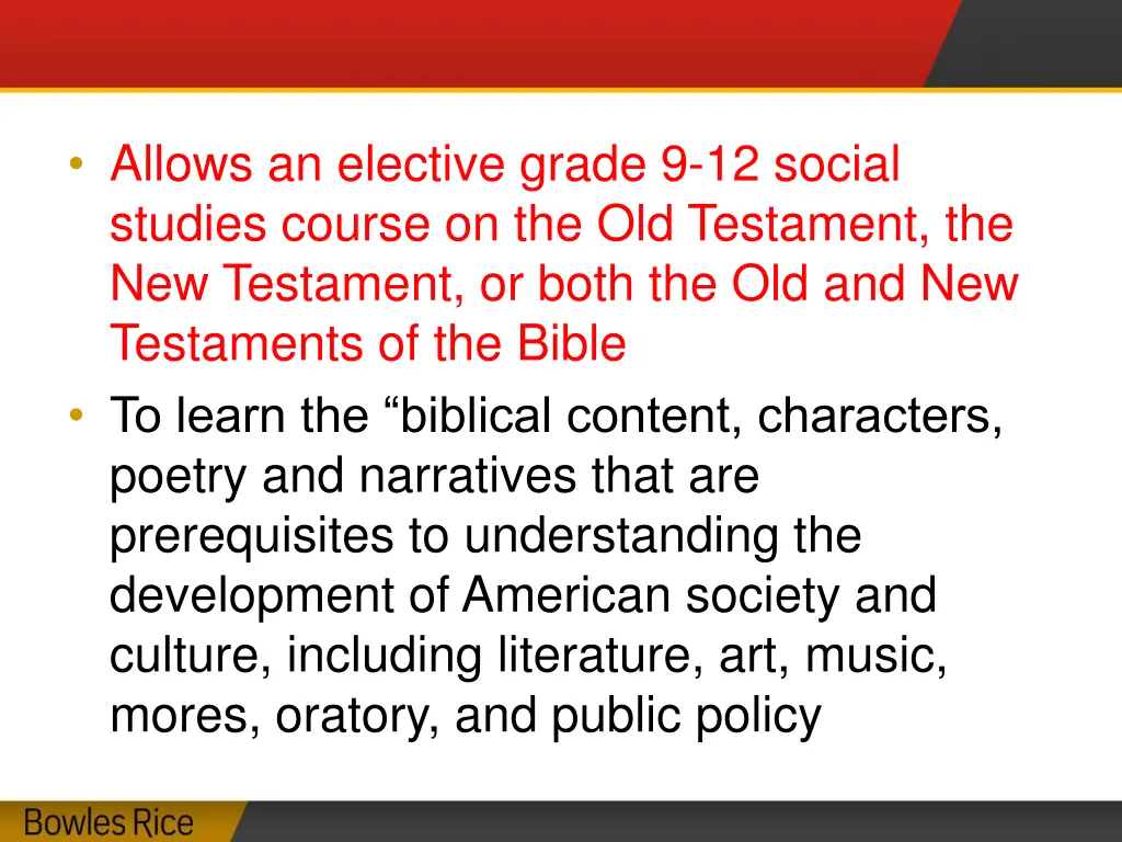 allows an elective grade 9 12 social studies