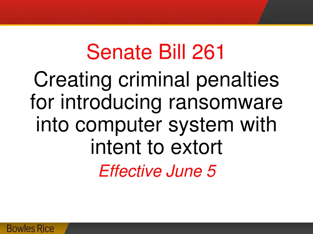 senate bill 261 creating criminal penalties