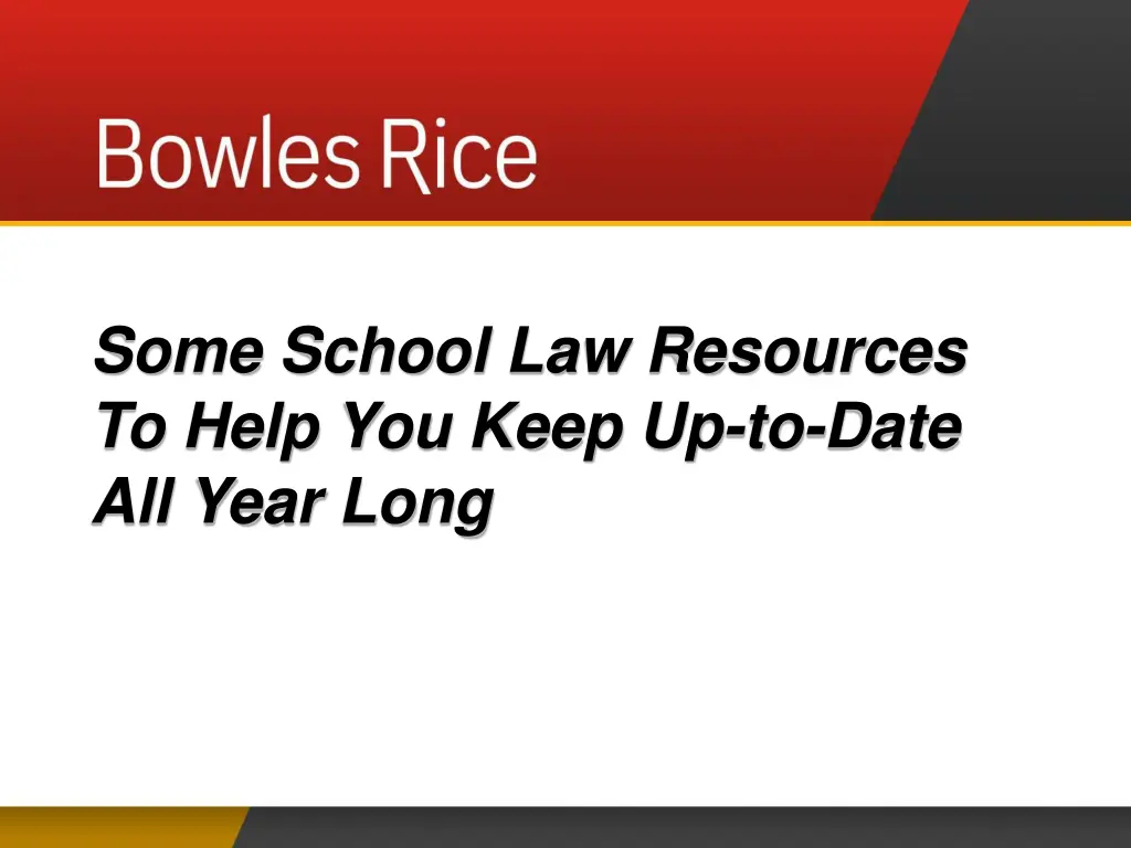some school law resources to help you keep
