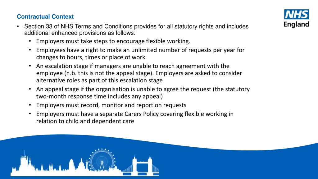 contractual context section 33 of nhs terms