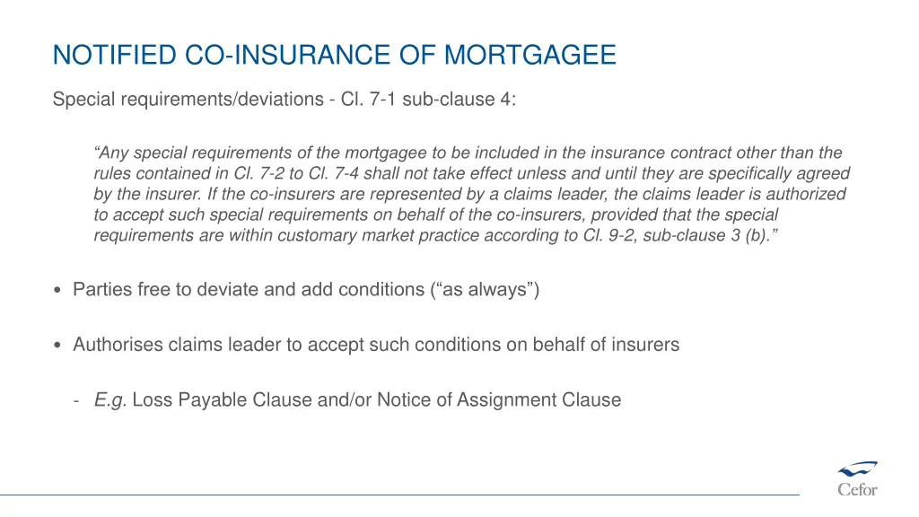 notified co insurance of mortgagee 2