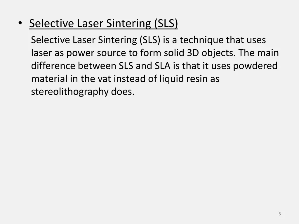 selective laser sintering sls selective laser