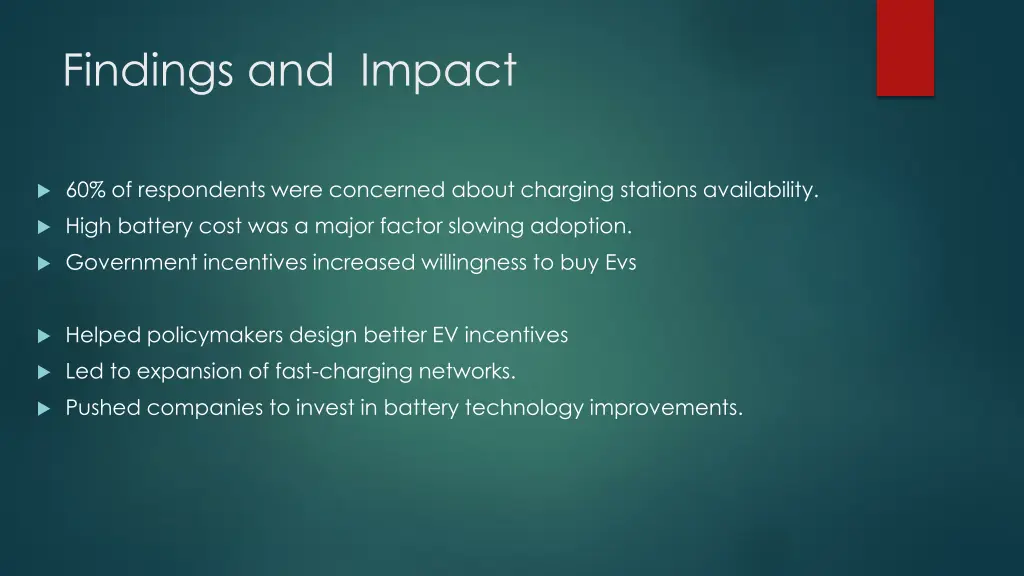 findings and impact