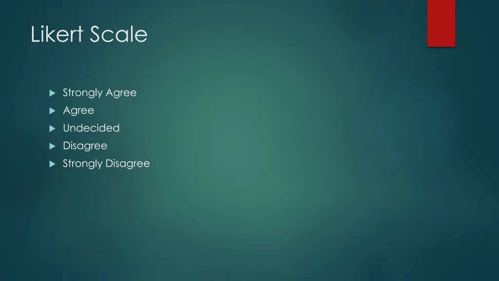 likert scale
