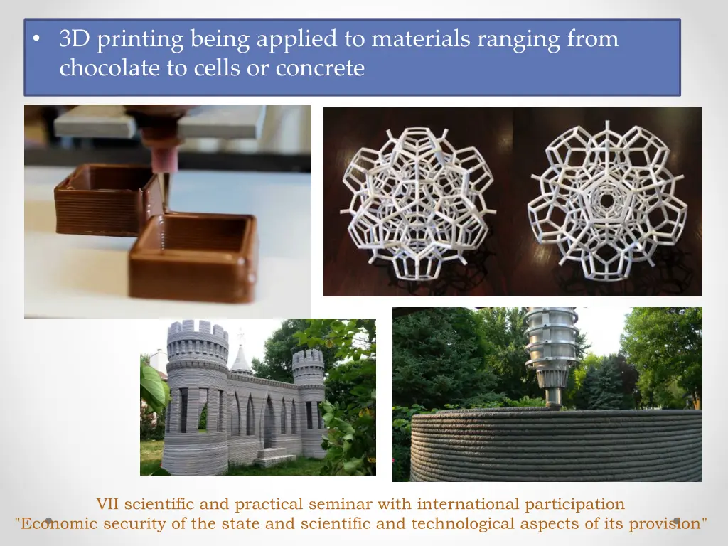 3d printing being applied to materials ranging