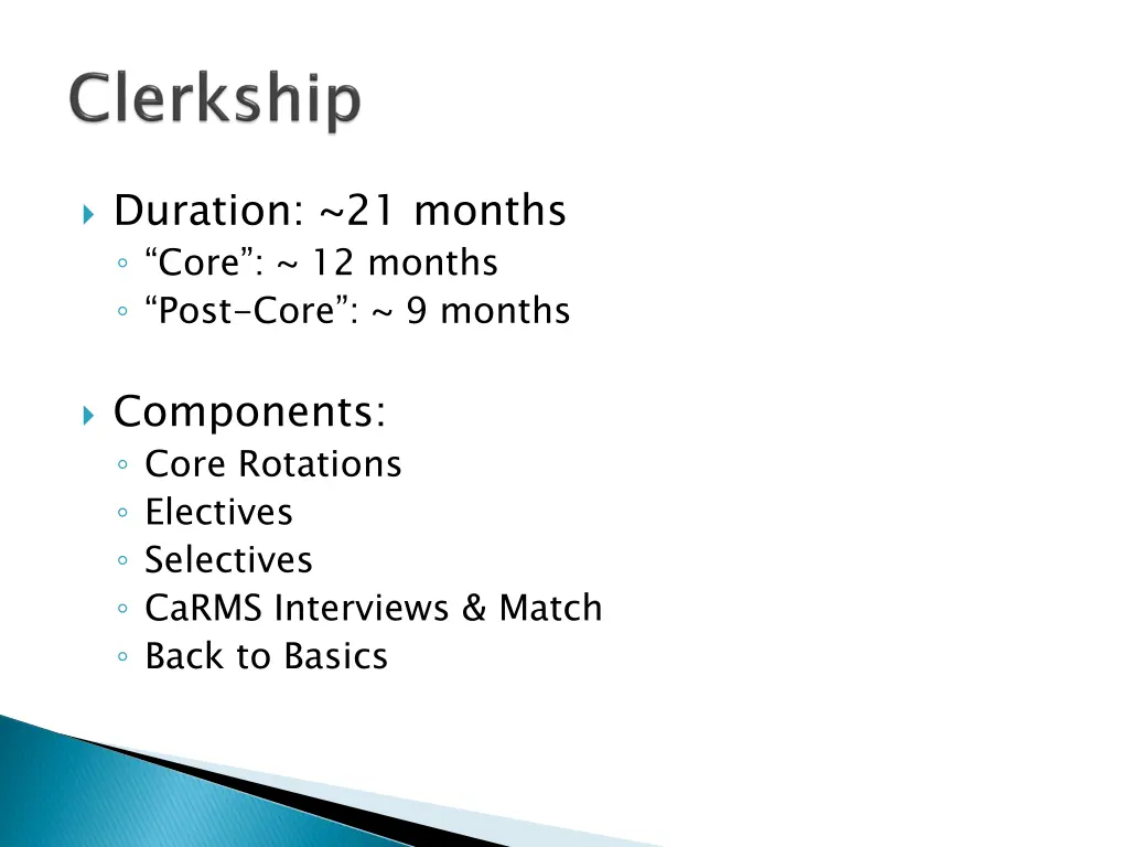 duration 21 months core 12 months post core